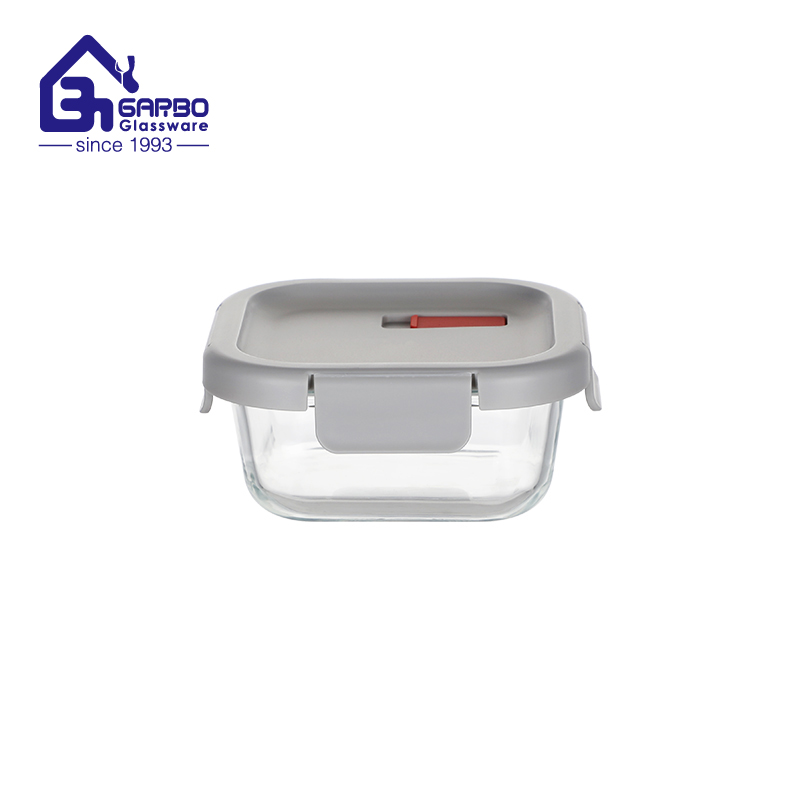 high borosilicate lunch box with silicone lid