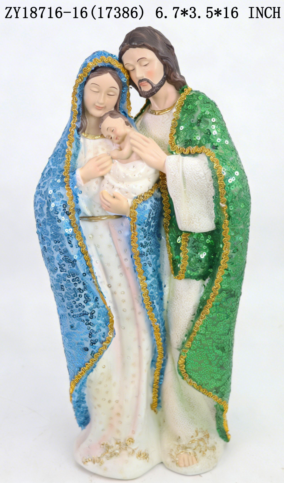 Holy Family Catholic Religious Resin Statue