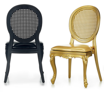 Textured Resin Louis Chair