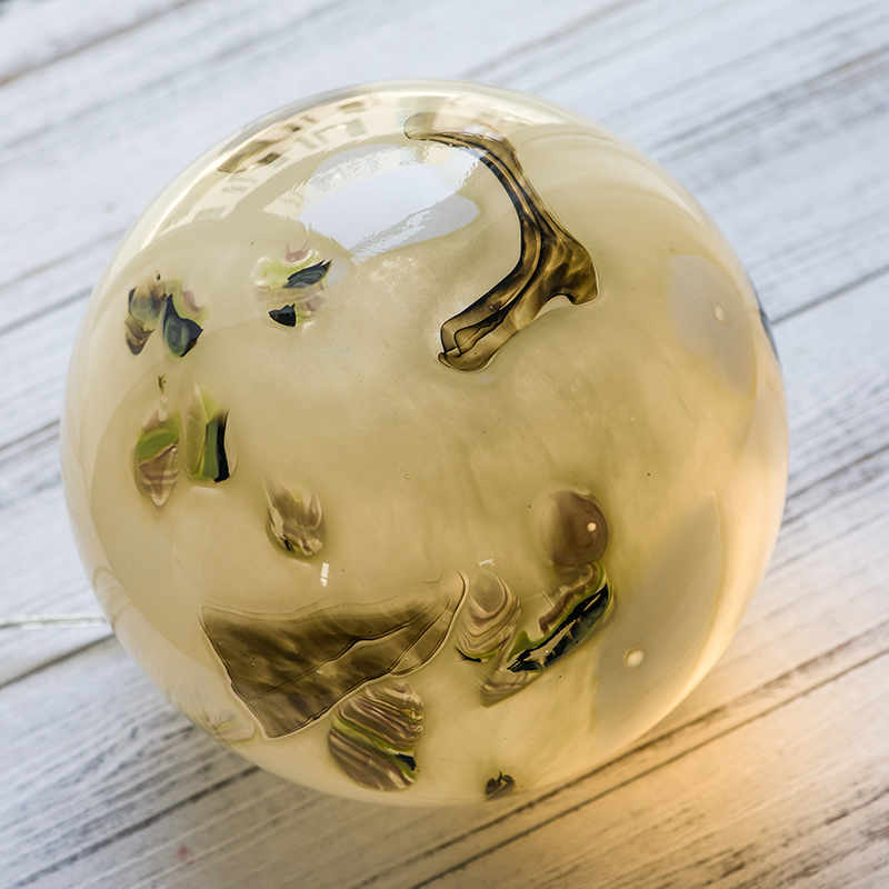 Art color glass decorative lighting handmade sphere table lamp G12-22/GJ17-20/TL11/TL11S Agate 37