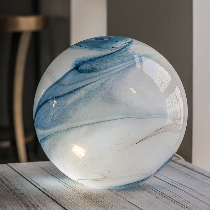 Art color glass decorative lighting handmade sphere table lamp G12-22/GJ17-20/TL11/TL11S Agate 39