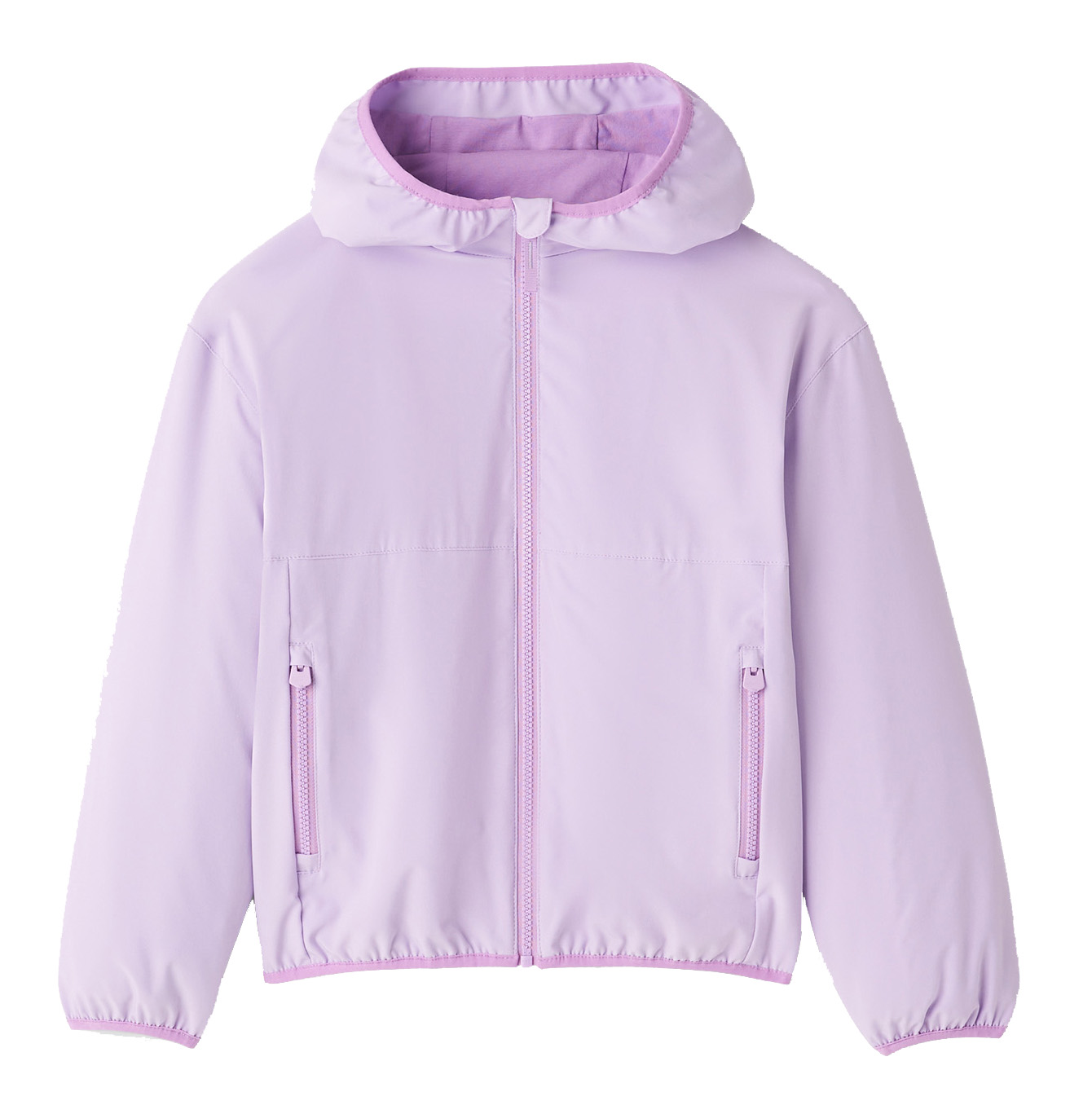 Kids Waterproof Windproof Hooded Windbreaker Lightweight Breathable Reflective Outdoor