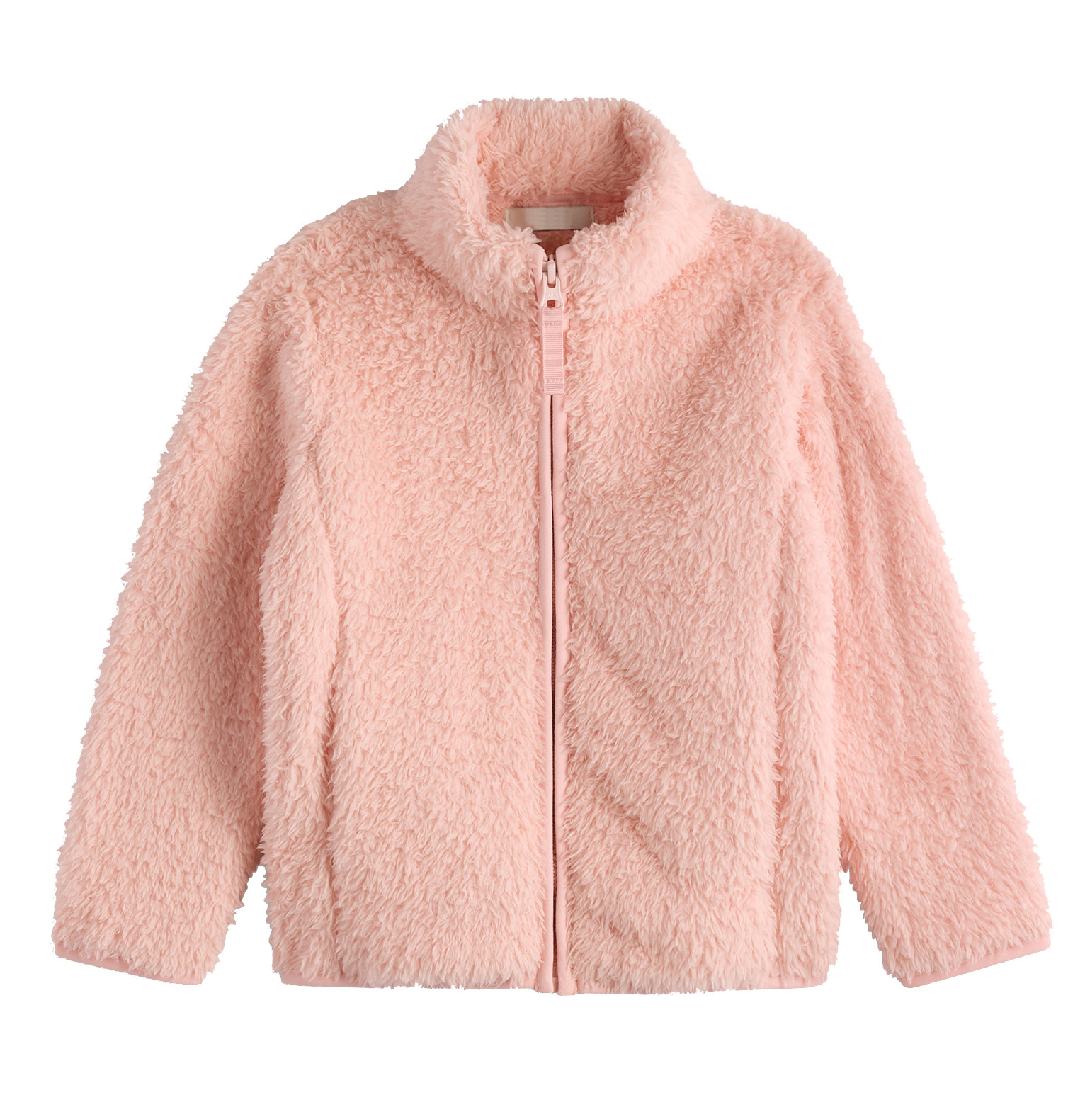 Kids Fleece Jacket Teddy Fleece Sherpa Thick Warm Stand Collar Zip Up Boys Girls Winter Fluffy Coat