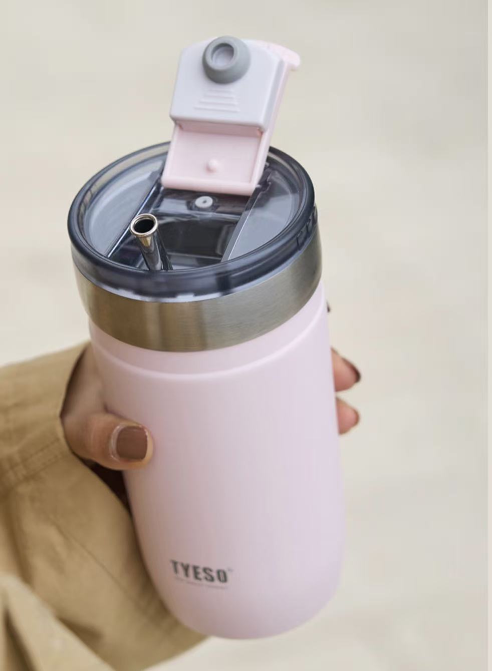 Stainless steel portable coffee cup
