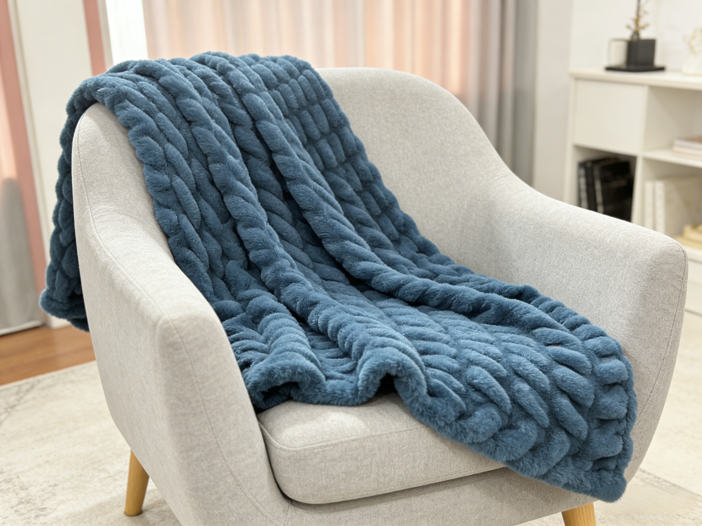Stretch Rabbit Fur Blanket