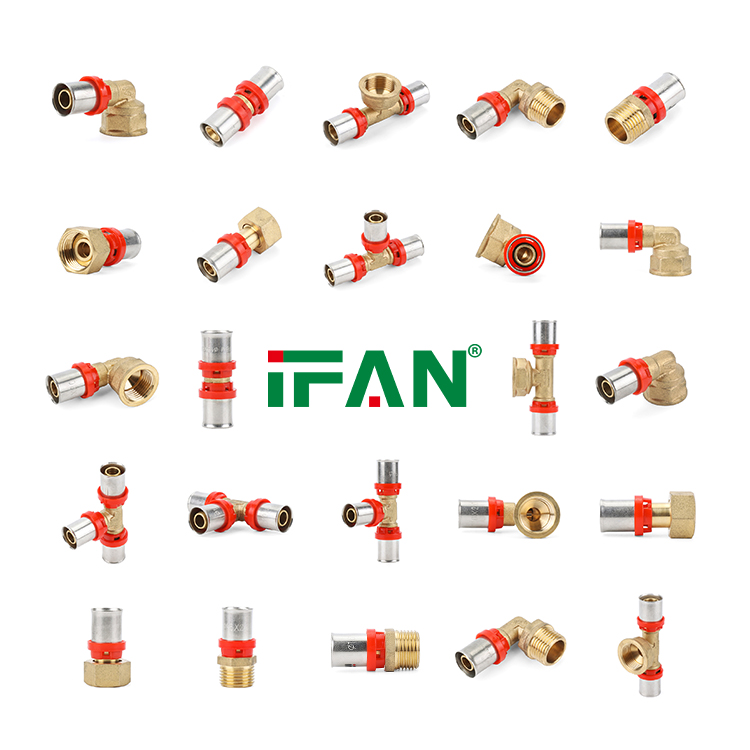 IFAN Factory Original PEX Pipe Fittings Brass Threaded Fitting Pex Press Fittings
