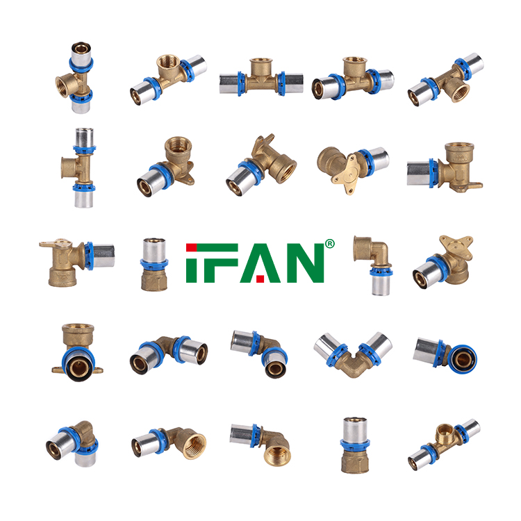 IFAN Factory Direct Sell PEX Pipe Fittings Brass Threaded Fitting Pex Press Fittings