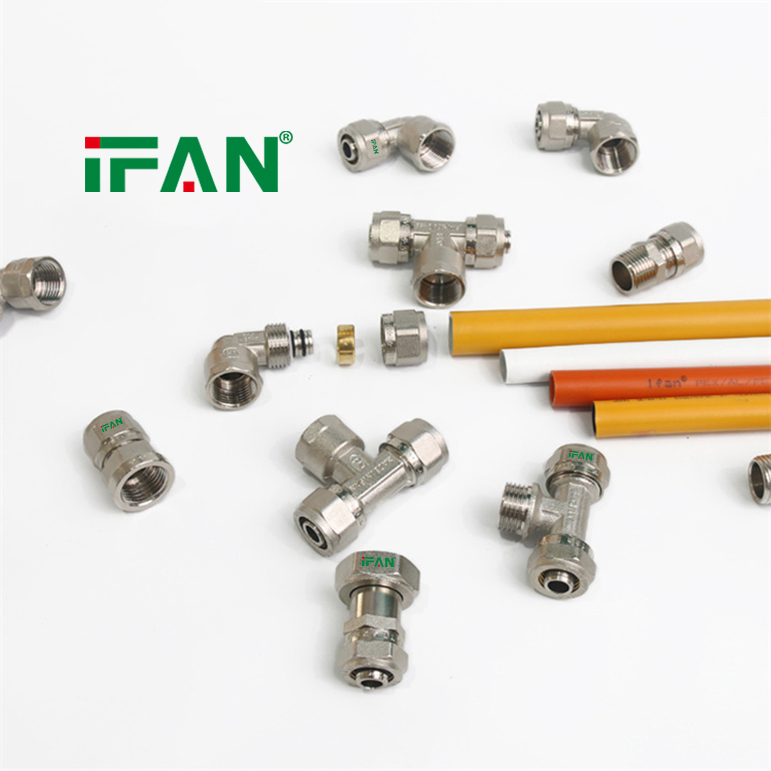 IFAN Free Sample PEX Pipe All Size PEX Compression Fitting 16-20mm PEX Brass Compression Fitting