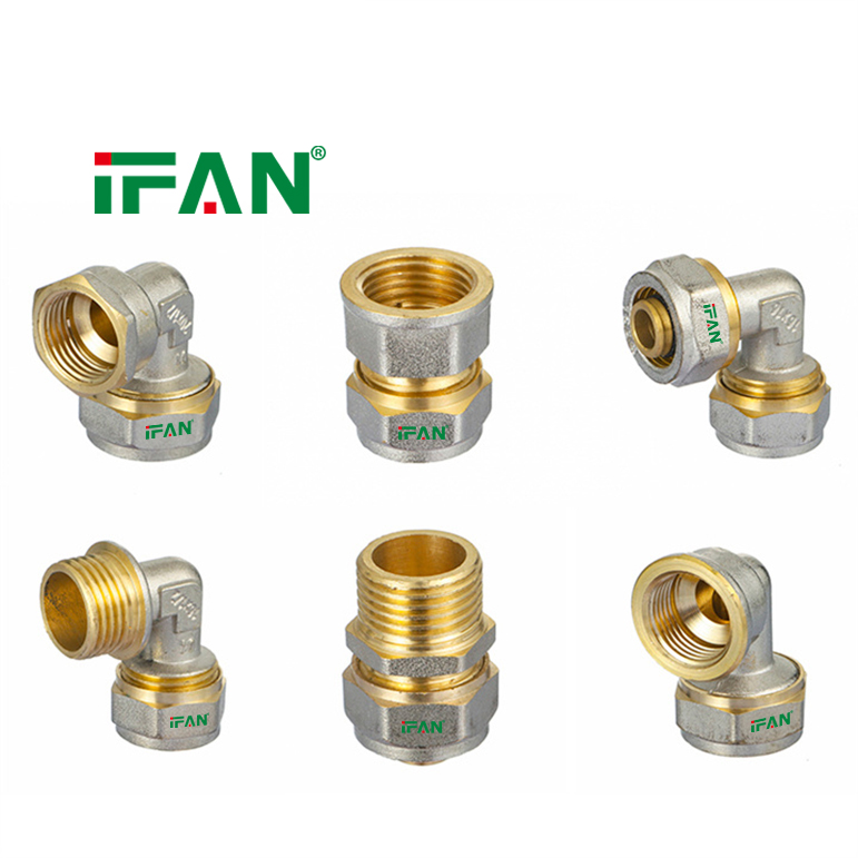 IFAN Water Supply Brass Threaded Fitting PEX Compression Fitting PEX Brass Compression Fitting