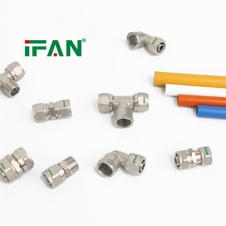 IFAN All Size Brass Threaded Fitting PEX Compression Fitting Brass Compression Fitting