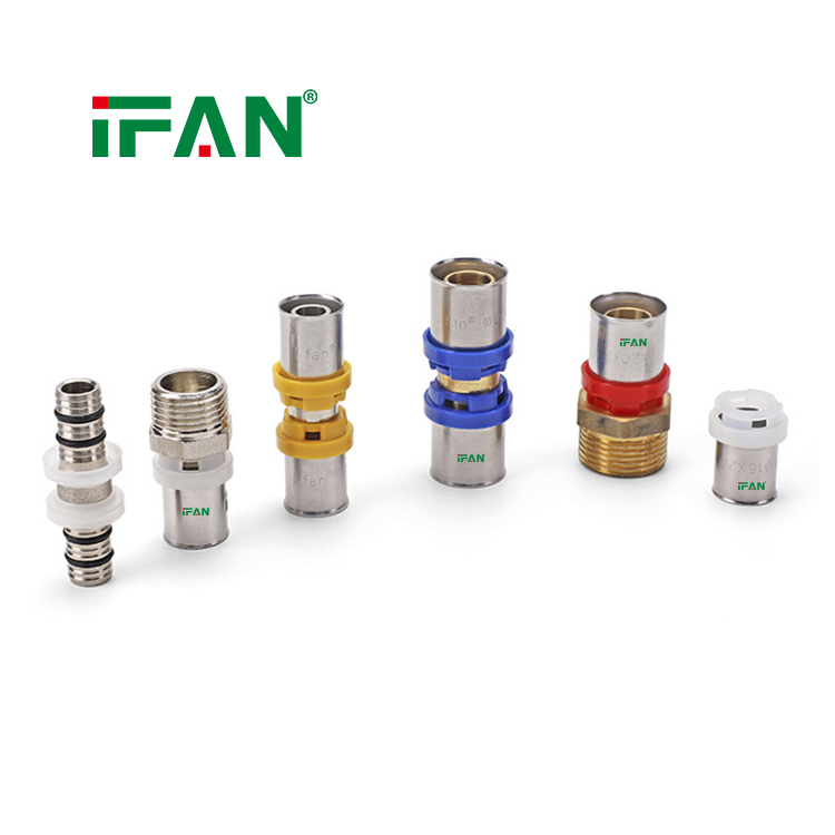 IFAN Factory Original PEX Pipe Fittings Brass Threaded Fitting Pex Press Fittings