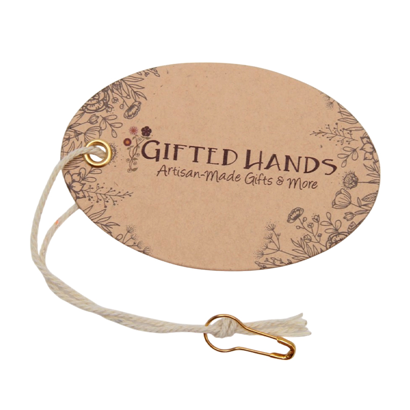 Customized Oval Kraft Swing Tag
