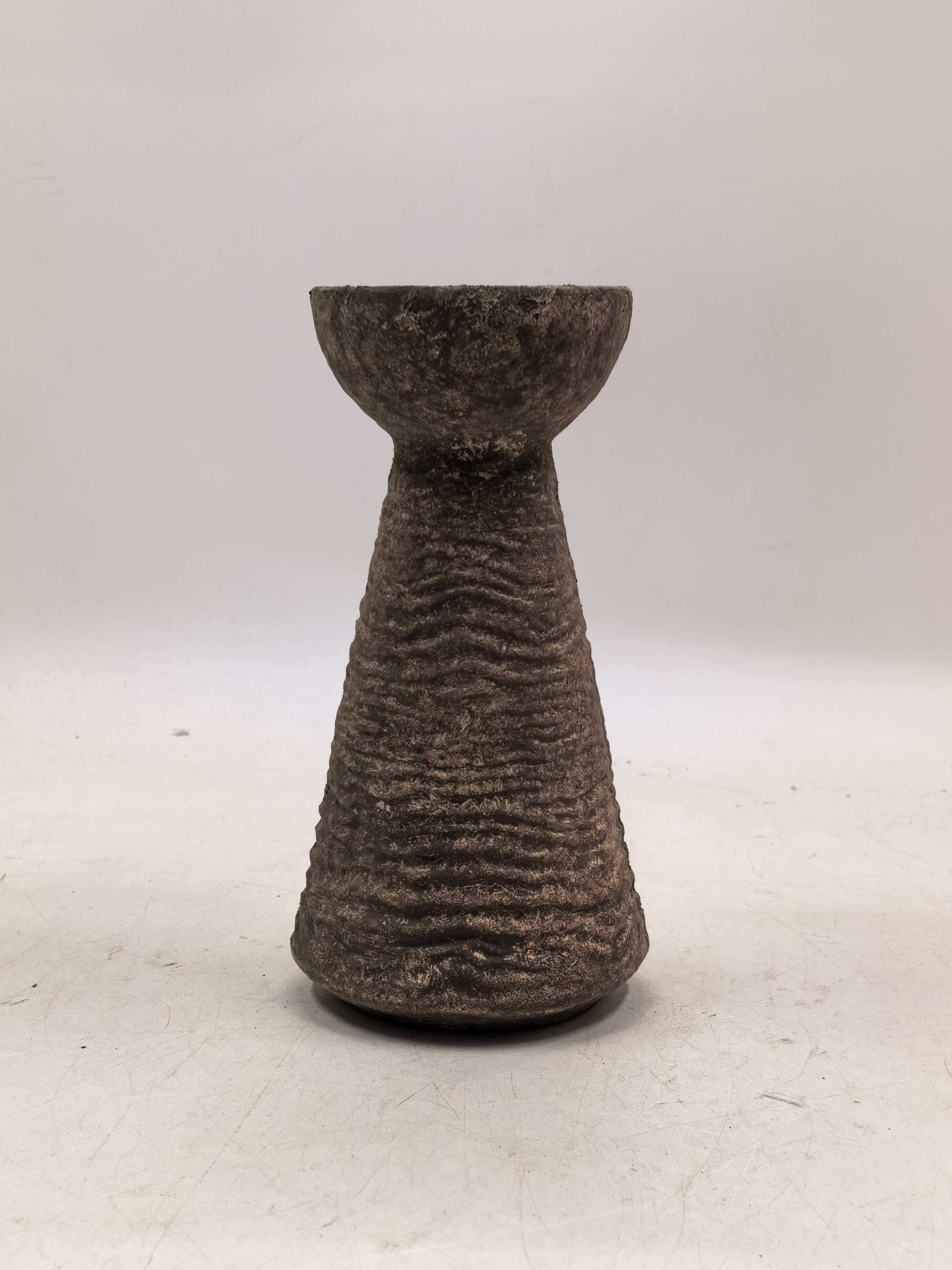 GRS Recycled paper mache paper pulp vase