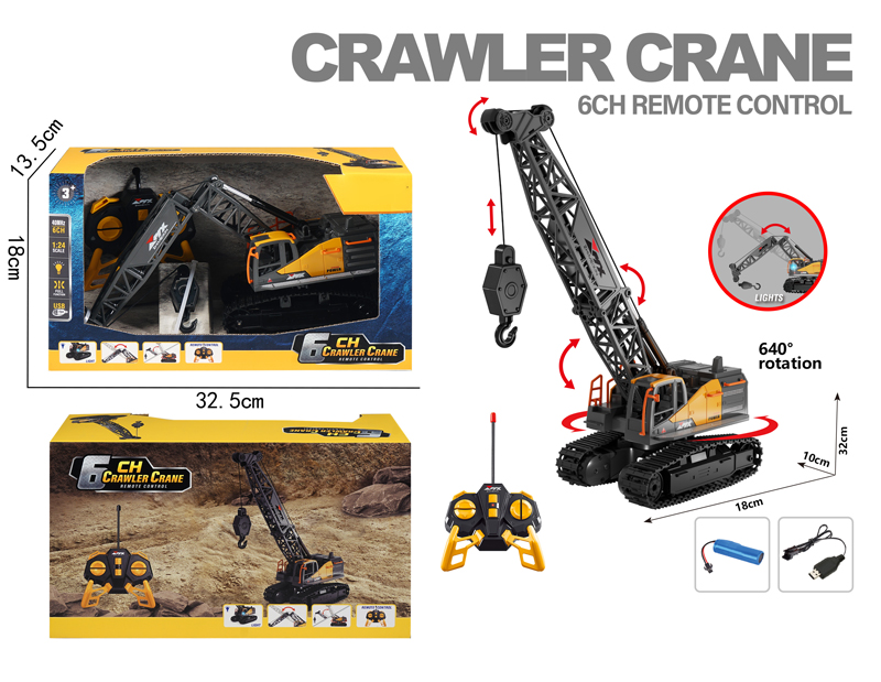 1:24 6ch Remote Control Crane
