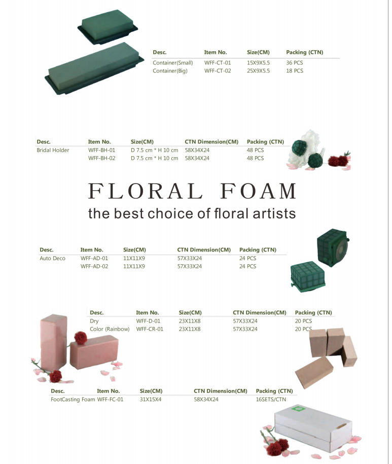 Floral foam