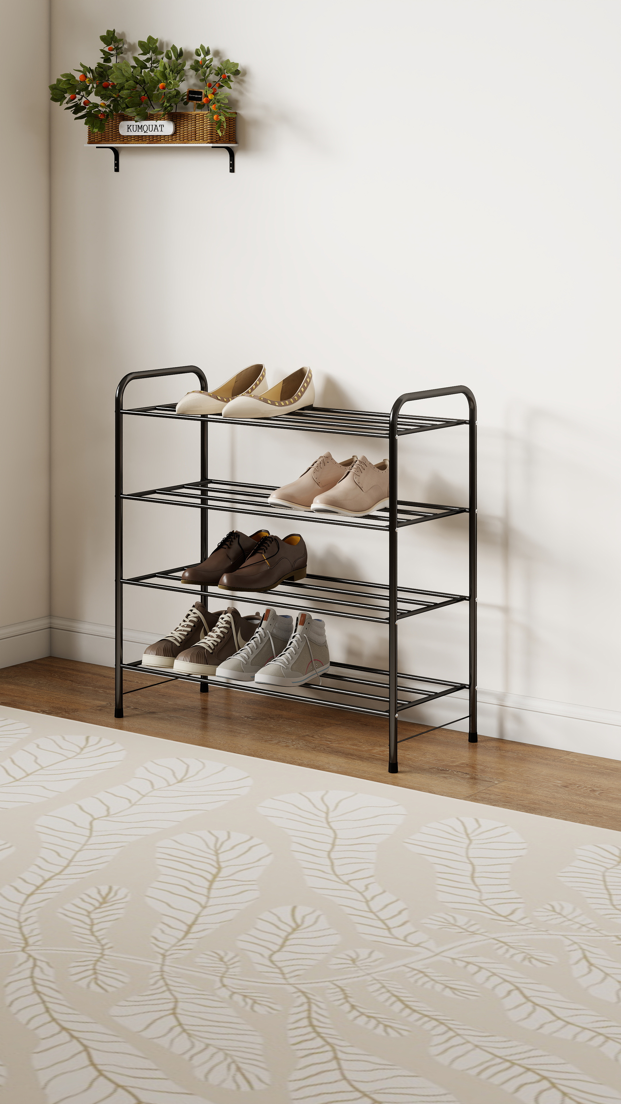 4 Tier Shoe Racks shoe rack cabinet shoes rack organizer for 12 pairs