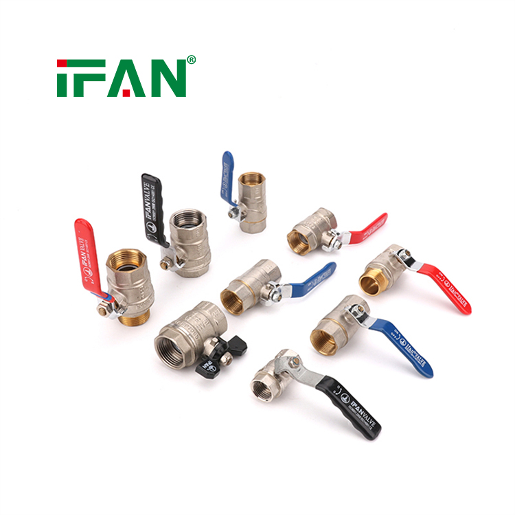 IFAN Factory Price Brass Valve 1/2''-2'' Corrosion Resistant Thread Brass Ball Valve