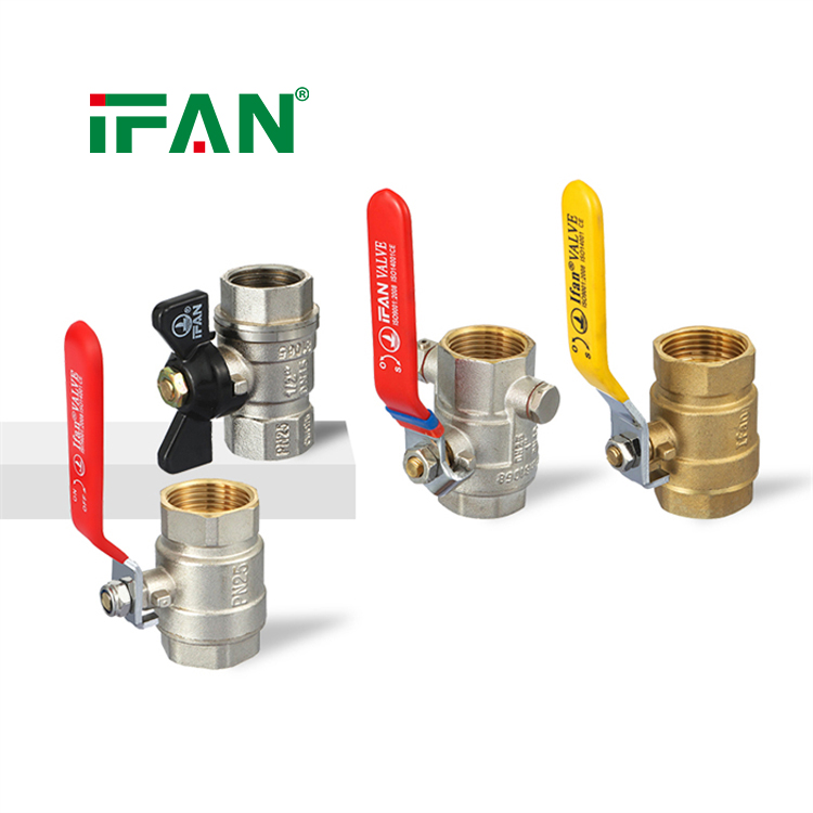 IFAN Professional Supply Brass Valve 1/2''-2'' Brass Water Valve Forged Ball Valve Brass Ball Valve