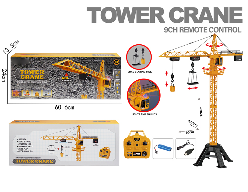 9ch Remote Control Engineering Toewr Crane
