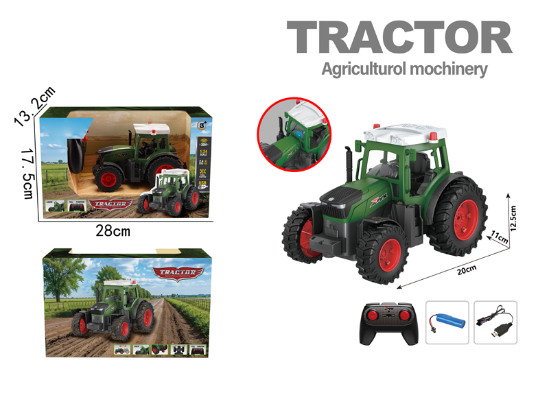 4ch Farm Tractor With Lights And Small Wheels