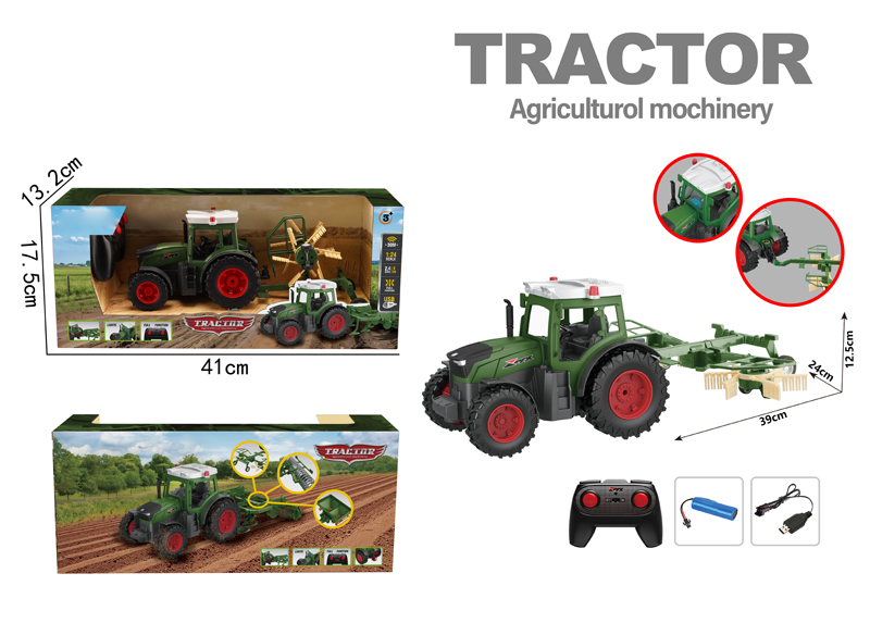 4ch Farm Tractor With Lights And Small Wheels