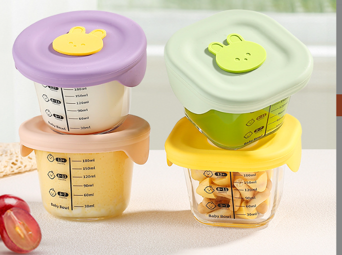 Cartoon Baby Food Storage Containers