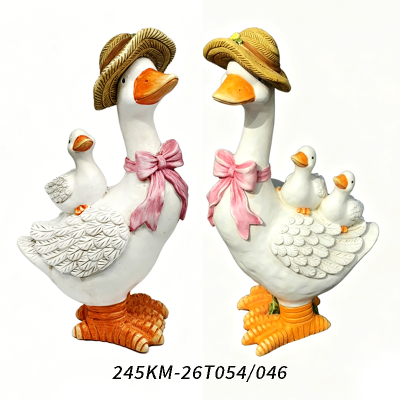 Polyresin with garden decoration
