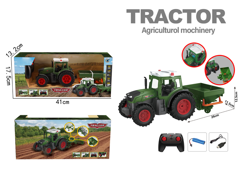 4ch Farm Tractor With Lights And Small Wheels