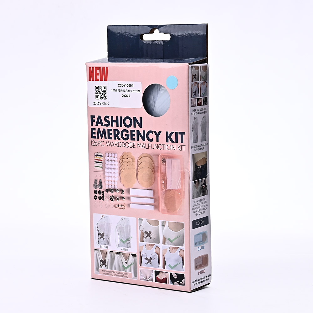 126pcs Fashion Emergency Sewing Kit – Portable Travel Repair Kit with Wardrobe Fix Accessories