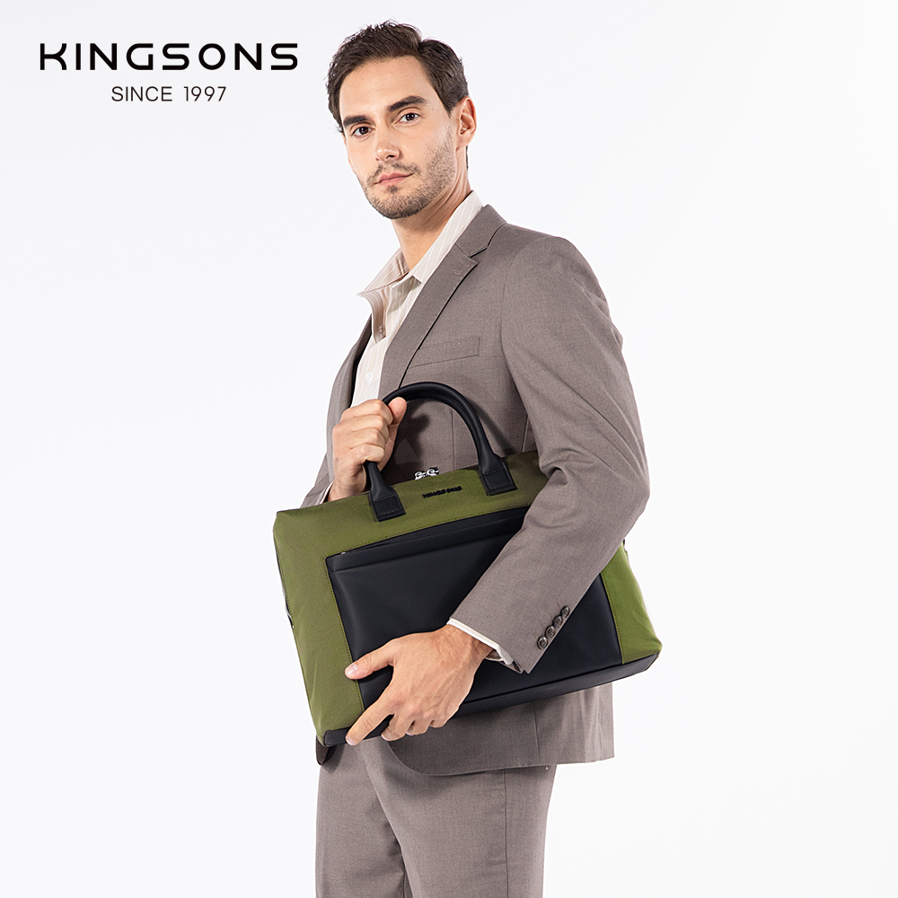 Tote bag for business meetings, waterproof portable documents and computer integrated storage