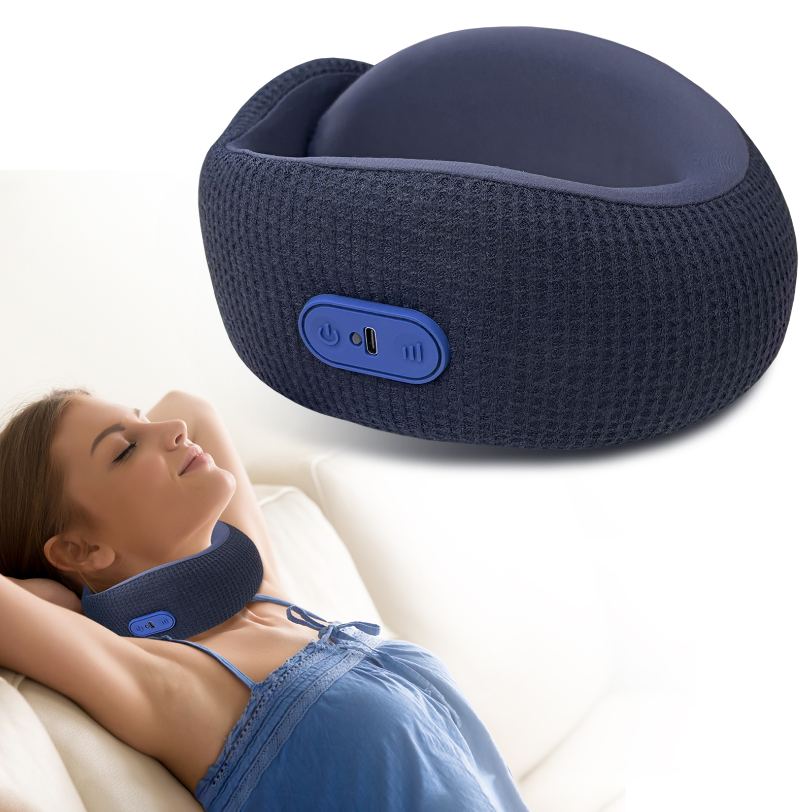 U06 Travel Neck Pillow (Blue)
