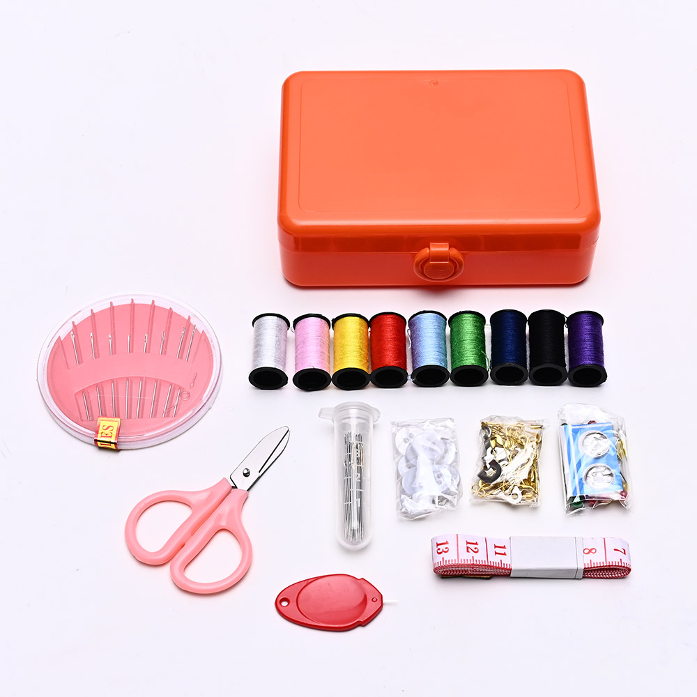 116pcs Sewing Kit – Portable Multi-Function Repair Kit with Scissors, Measuring Tape & Storage Box