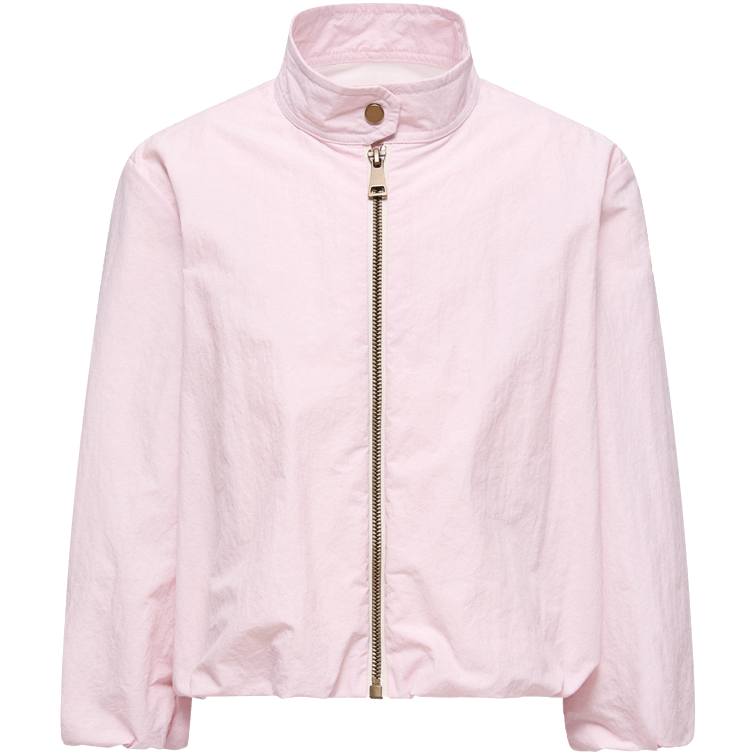 Kids' Stand Collar Lightweight Windbreaker Jacket, Metal Zipper & Snap Detail