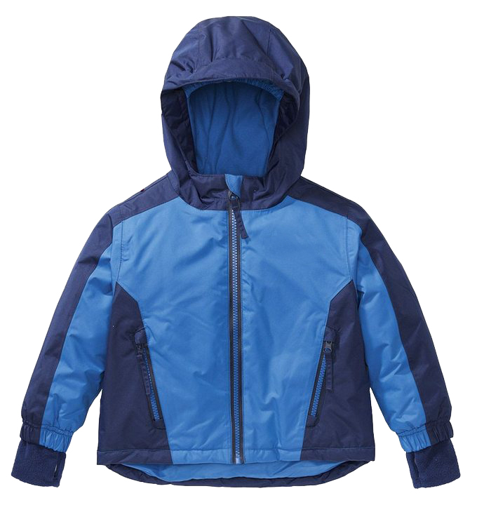 Kids' Color-Block Hooded Snow Jacket, Water-Resistant, Fleece-Lined Cuffs