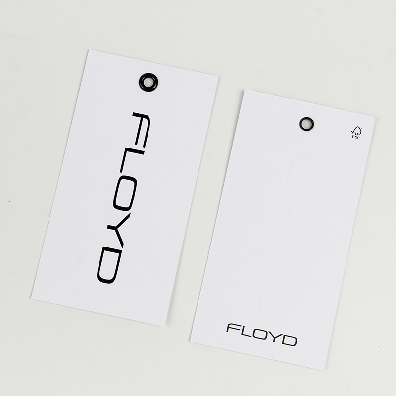 FSC Certified Recycled Eco-friendly Paper Clothing Hang Tags Swing Tags
