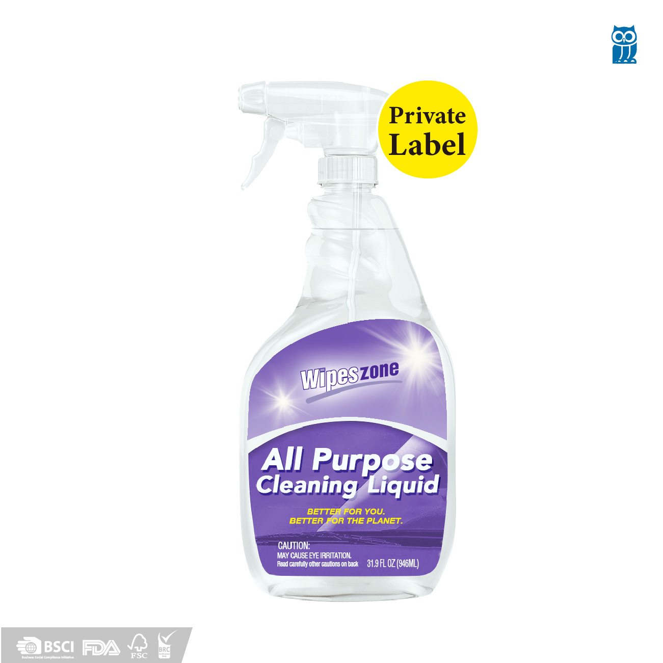 WipesZone Multi Purpose Cleaner Spray House Cleaning Spray
