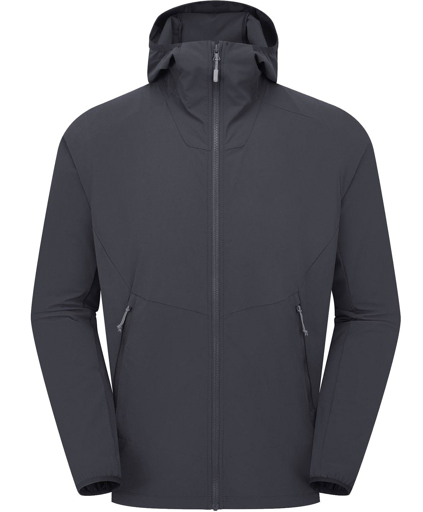 nisex Hooded Stretch Nylon Windbreaker Jacket Fluoride-Free Water Repellent Windproof