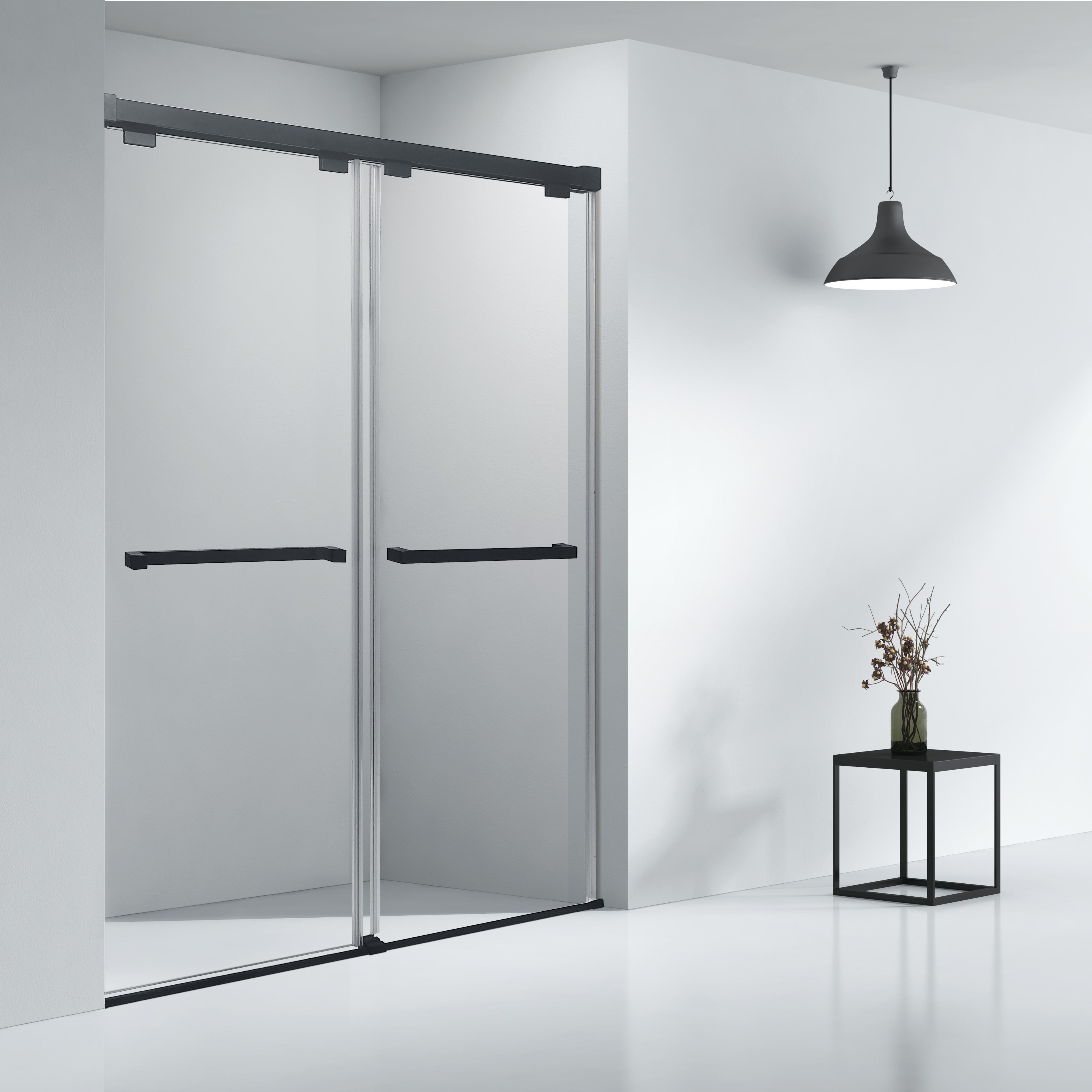 Soft Close Frameless Easy Adjust Roller Glass Sliding Shower Door