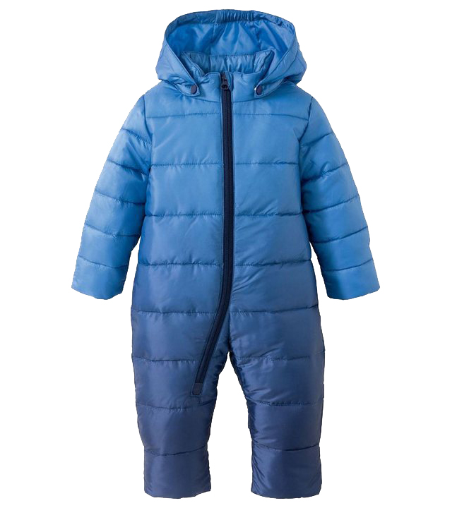 Baby Hooded Puffer Snowsuit / Winter One-Piece Jumpsuit