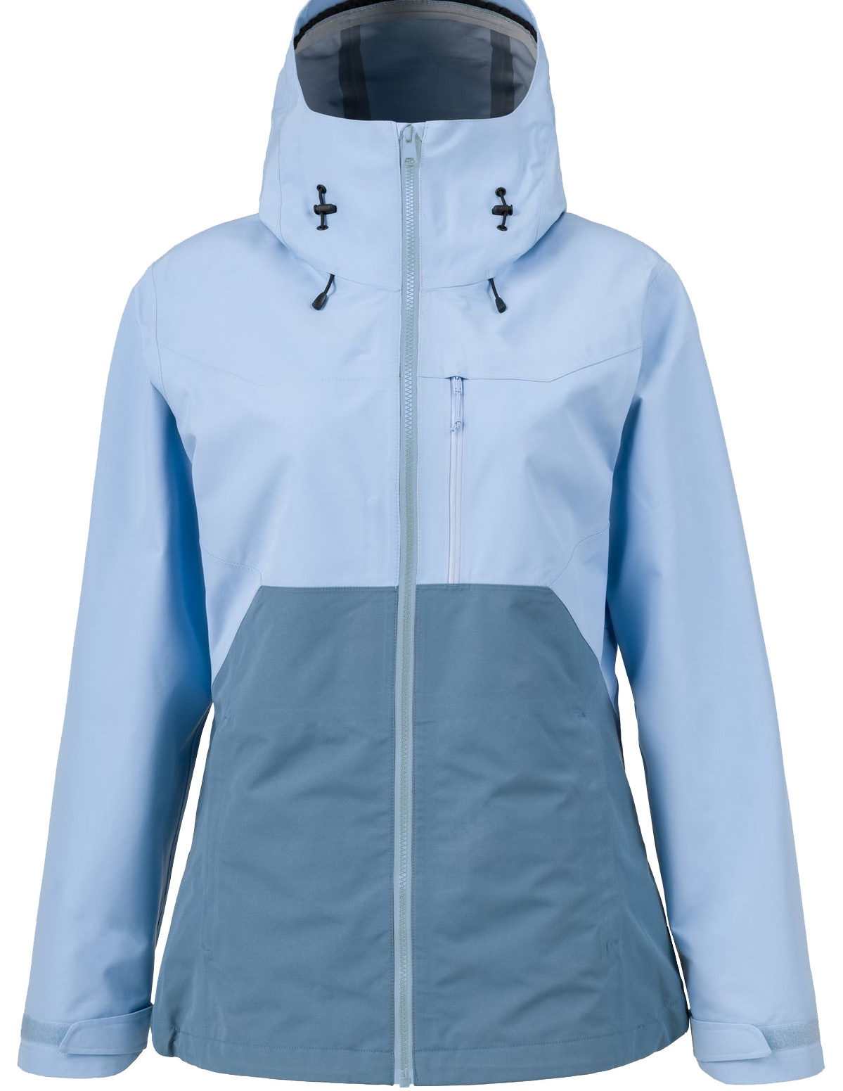 Women's Color Block Outdoor Ski Jacket Waterproof Breathable Fully Seam Taped Shell