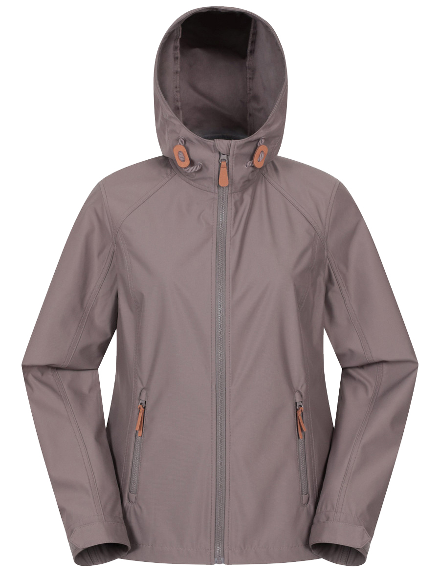 Hooded Waterproof Breathable Windproof Autumn/Winter Jacket with Zipper Closure and Woven Fabric