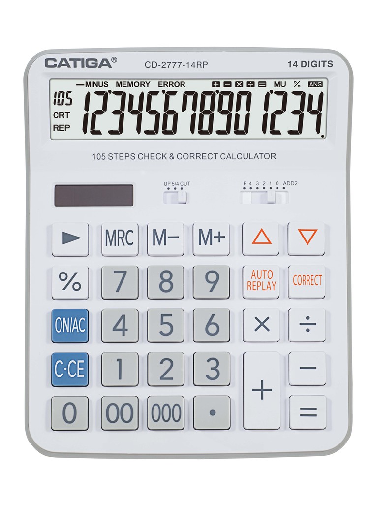 Cd-2777-14rp，14 Digits Check&correct Calculator