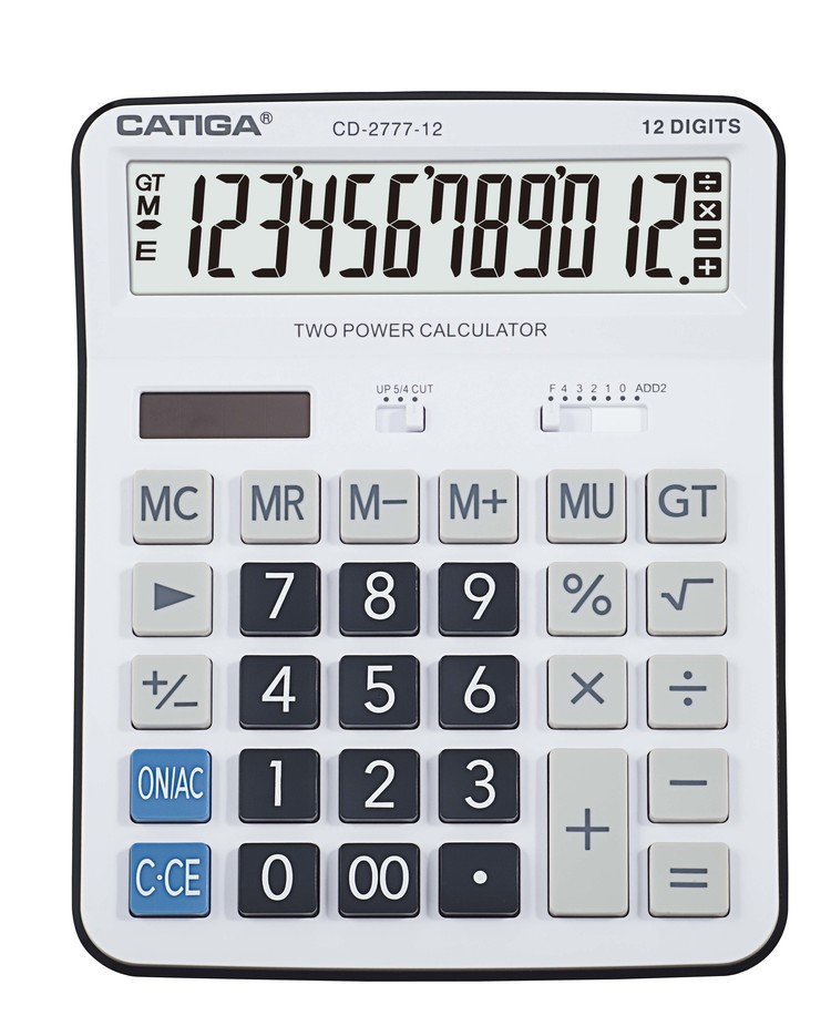 Cd-2777-12，12 Digits Desktop Calculator