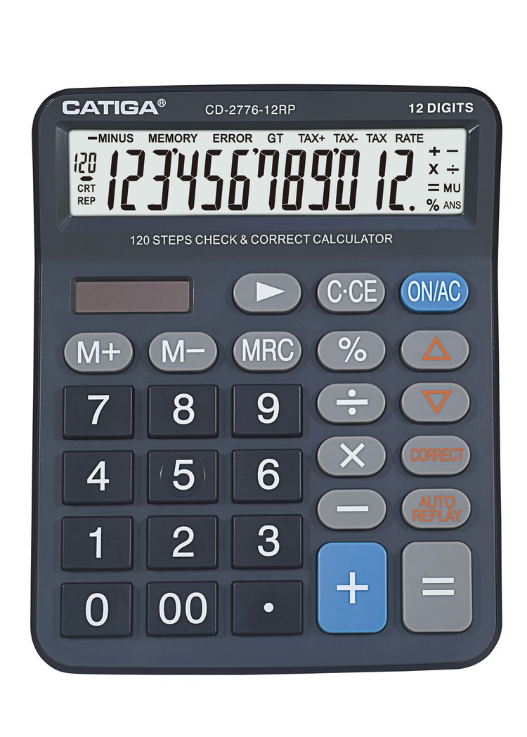 Cd-2776-12rp，12 Digtis Check&correct Calculator