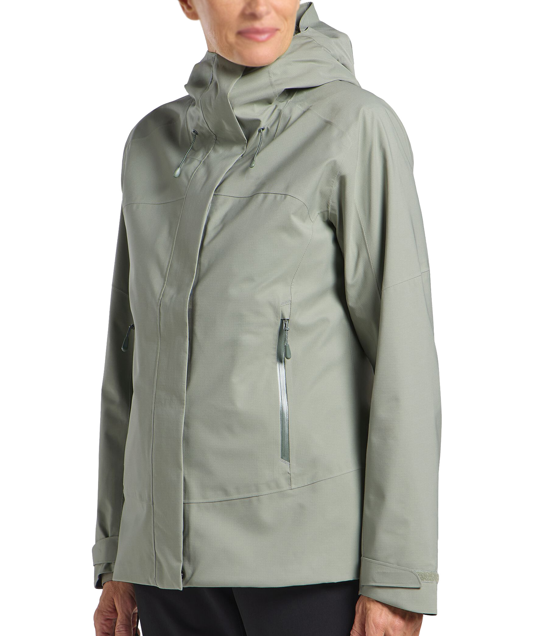 Trek Waterproof Jacket with Adjustable Hood and Breathable Vent Design