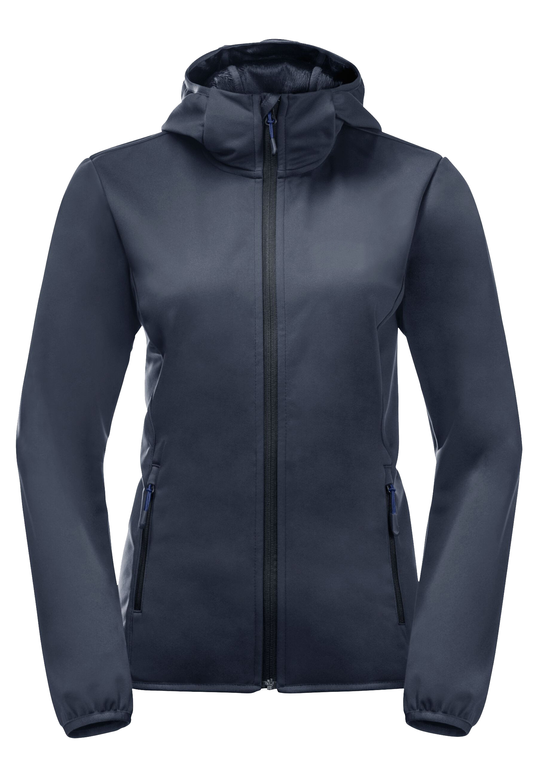 Women's Hooded Fleece Lined Softshell Jacket 5000mm Waterproof Windproof Breathable Regular