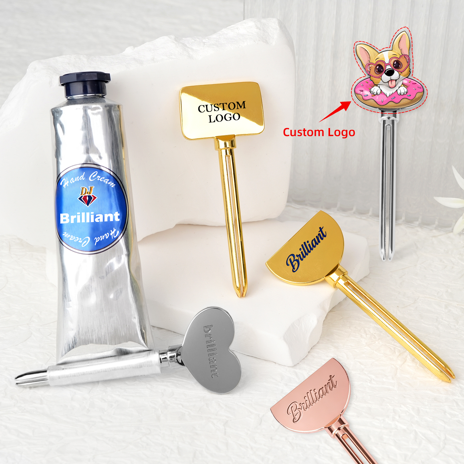 No Mold Fee Custom Logo Tube Squeezer Keys