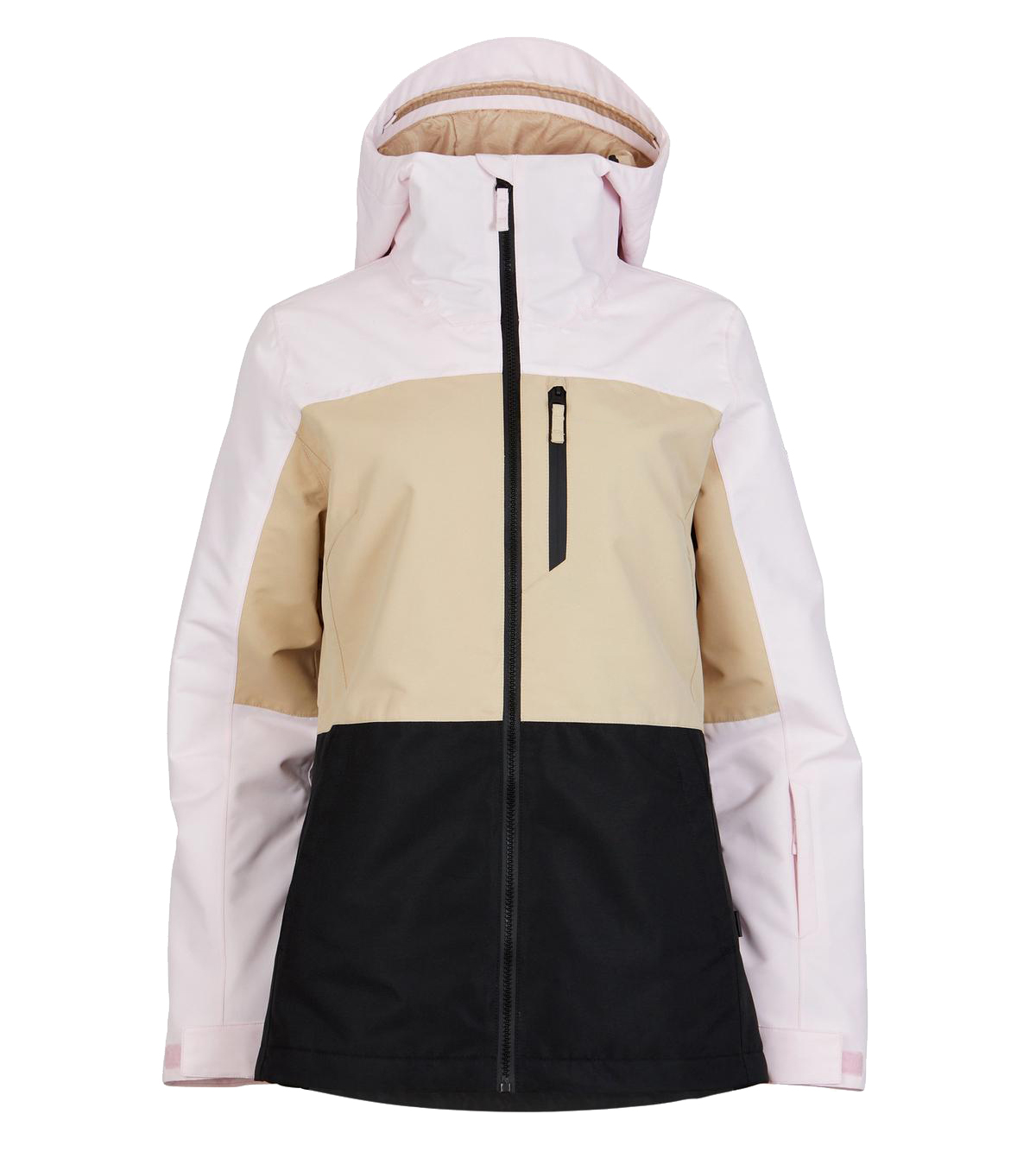 Recycled Waterproof Anti-Odor Ski Jacket with Enhanced Mobility and Adjustable Hood