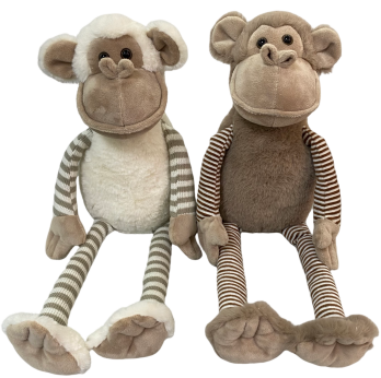 Plush monkey with long legs