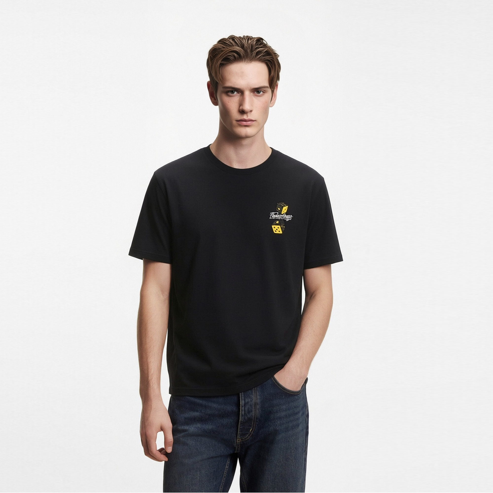 Special Embroidery print Technology T-shirts streetwear fashion vintage wash men women clothing 80